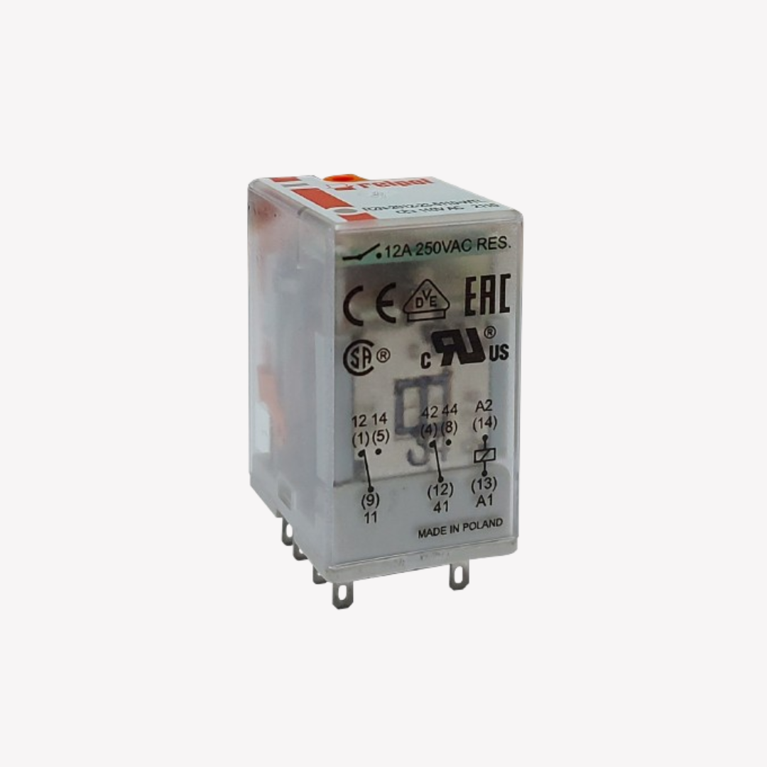 00765 MINI RELEVO DE 8 PINES PATA PLANA 110V AC RELPOL