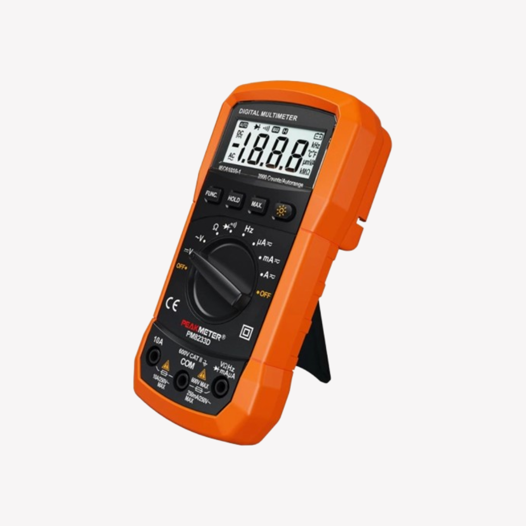 MULTIMETRO DIGITAL 600V AC/DC 10A DC 20MOH
