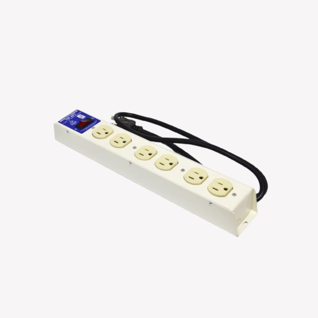 MULTITOMA  REGLETA 6 SALIDAS CON SWITCH INDUSTRIAL MAGON