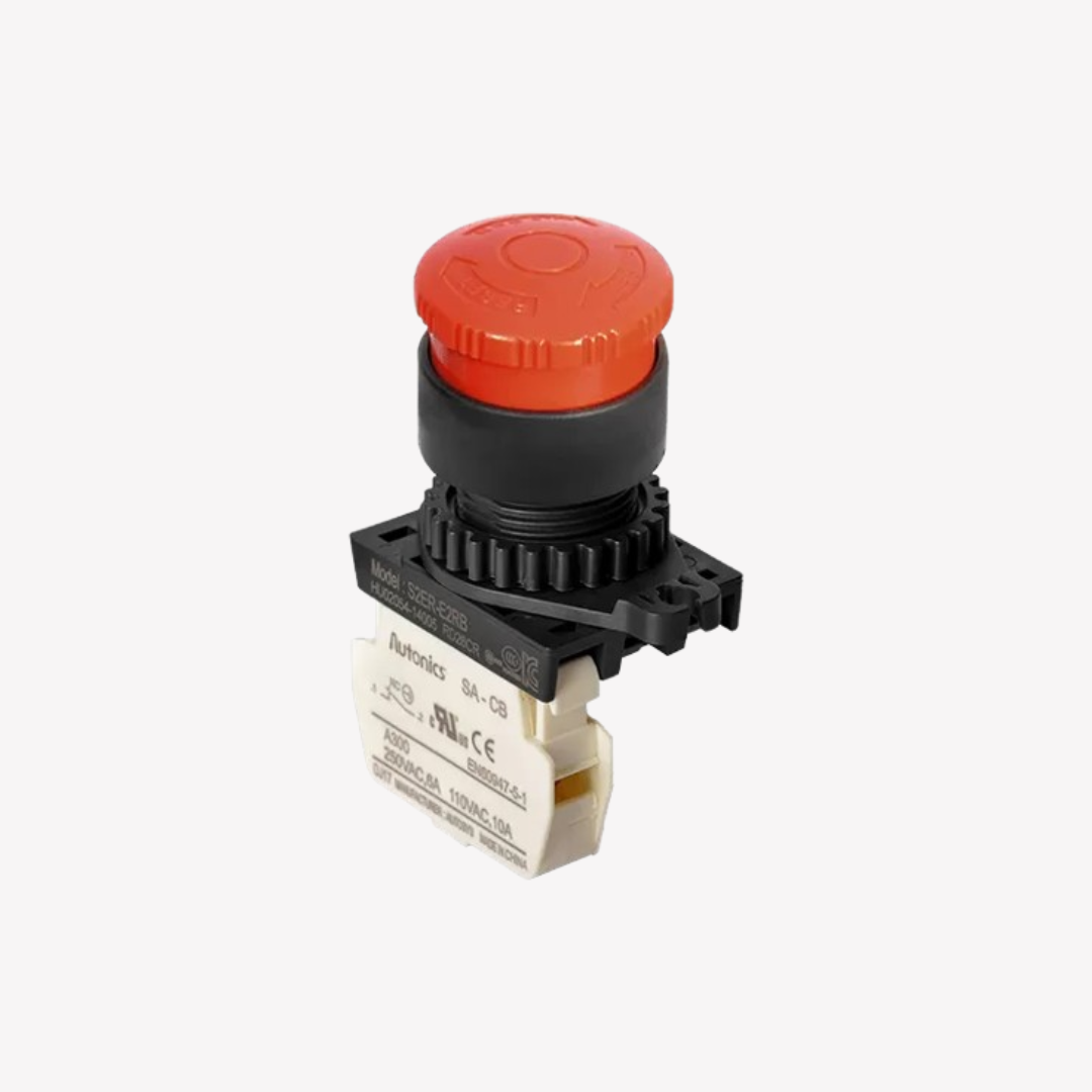 PARO DE EMERGENCIA PLASTICO AUTONICS (PEQUEÑO)