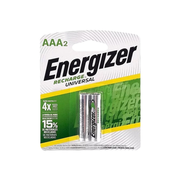PILA RECARGABLE AAA BLISTER X2 ENERGIZER