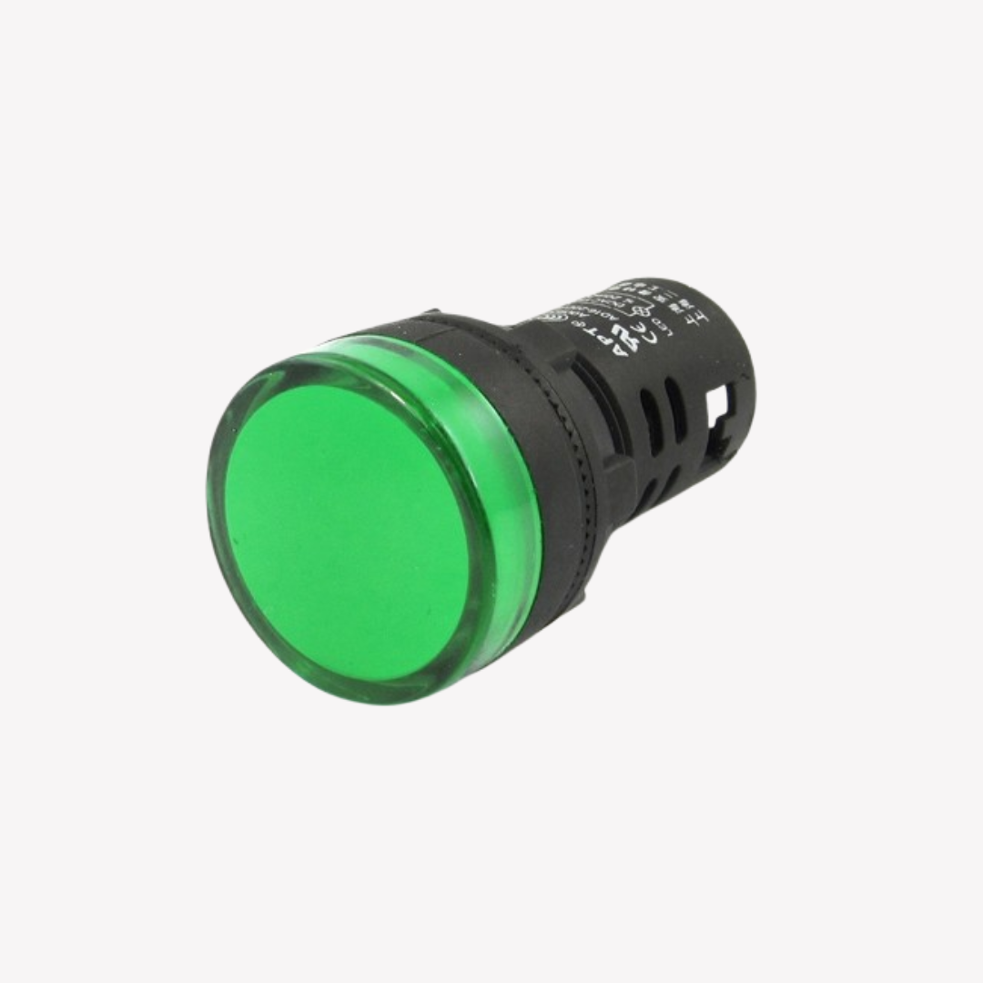 PILOTO LED VERDE DE 22MM 24VDC