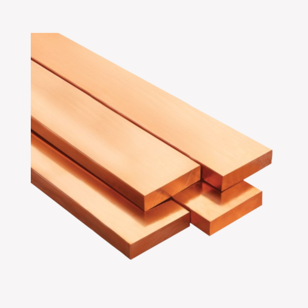 PLATINA DE COBRE DE 1/4 X 2" 750 amp 1MT