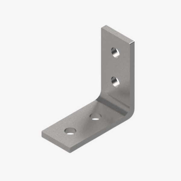 PLATINA EN L ESQUINERA 2 AGUJEROS 0.0476 M X 0.0524 M GC