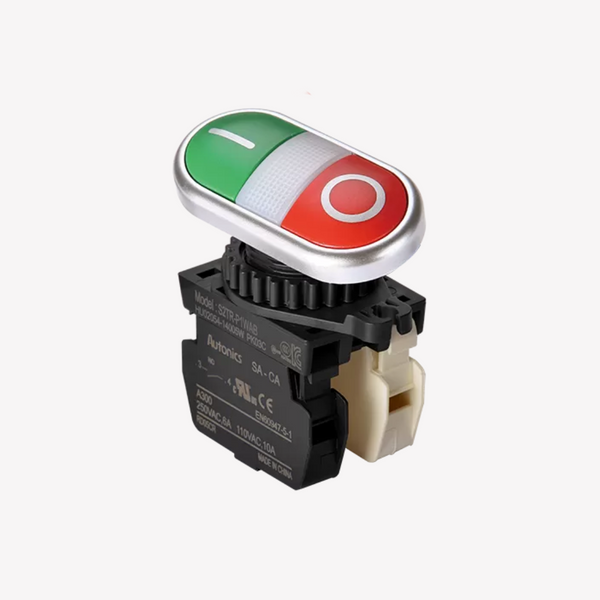 PULSADOR DOBLE CON LED AUTONIC