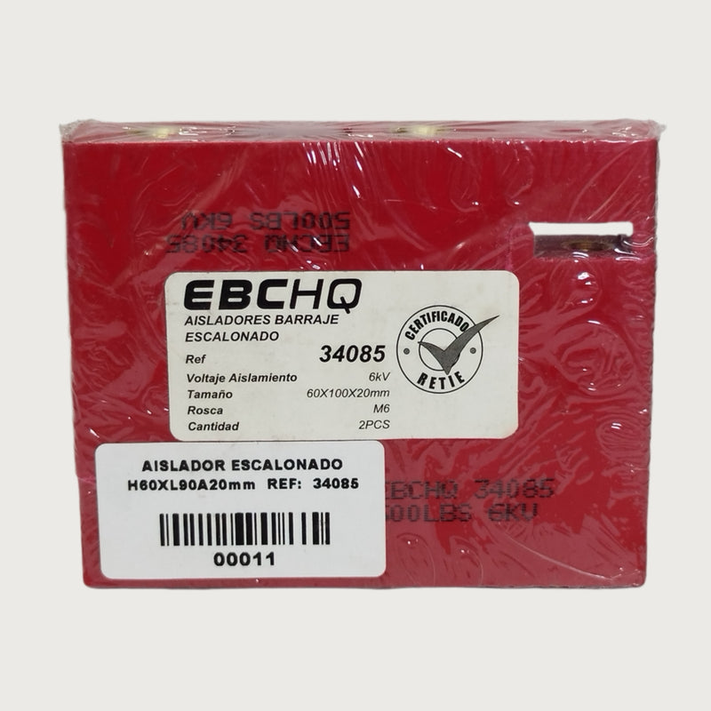 AISLADOR ESCALONADO H60XL90A20mm