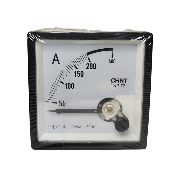 AMPERIMETRO PARA CONEXIÓN A TC DE 200/5 A 72X72