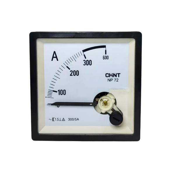 AMPERIMETRO PARA CONEXIÓN A TC DE 300/5 A  72X72