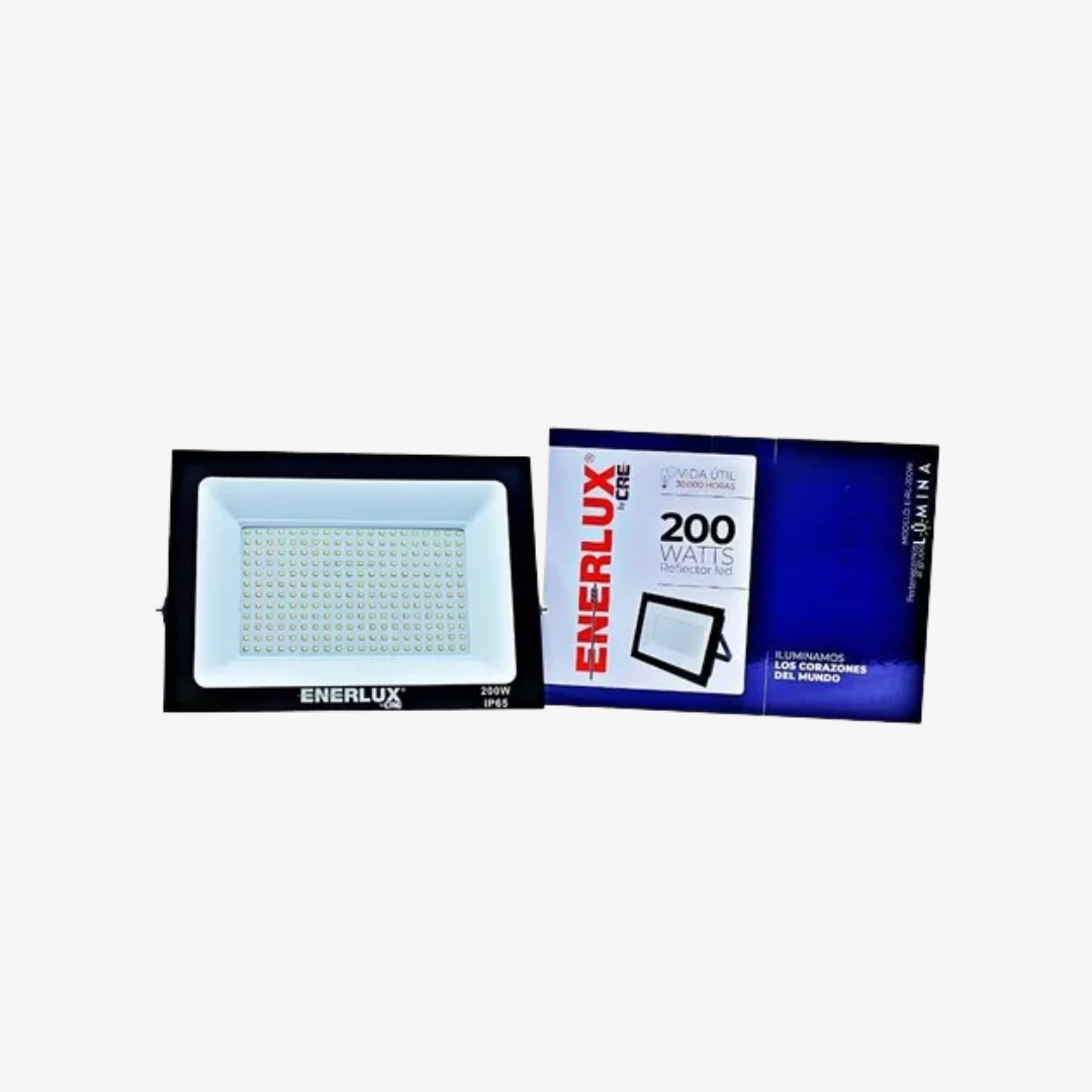 REFLECTOR LED DE 200W LUZ BLANCA