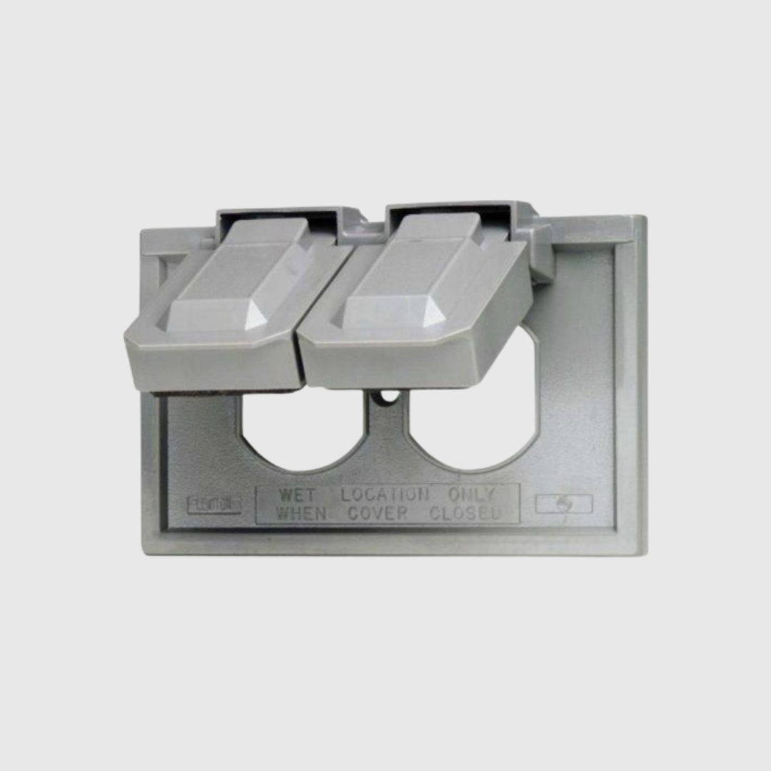 TAPA INTEMPERIE EN ALUMINIO PARA INTERRUPTOR SENCILLO LEVITON