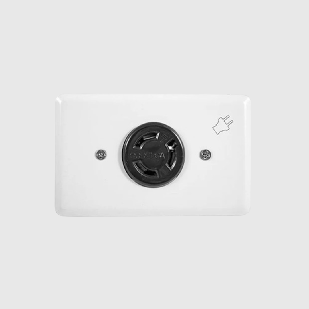 TAPA INOXIDABLE PARA TOMA DE SEGURIDAD DE 20A AMP