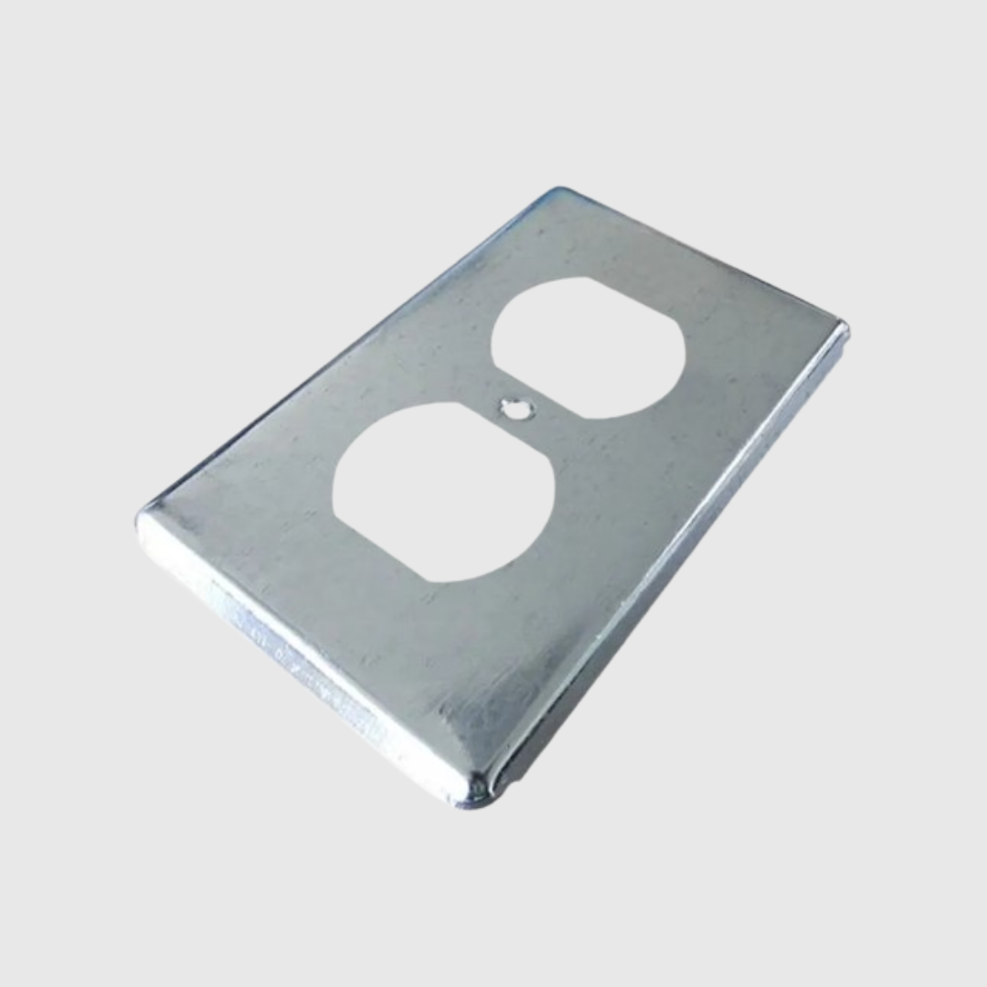 TAPA PARA TOMA DOBLE GALVANIZADA 5800