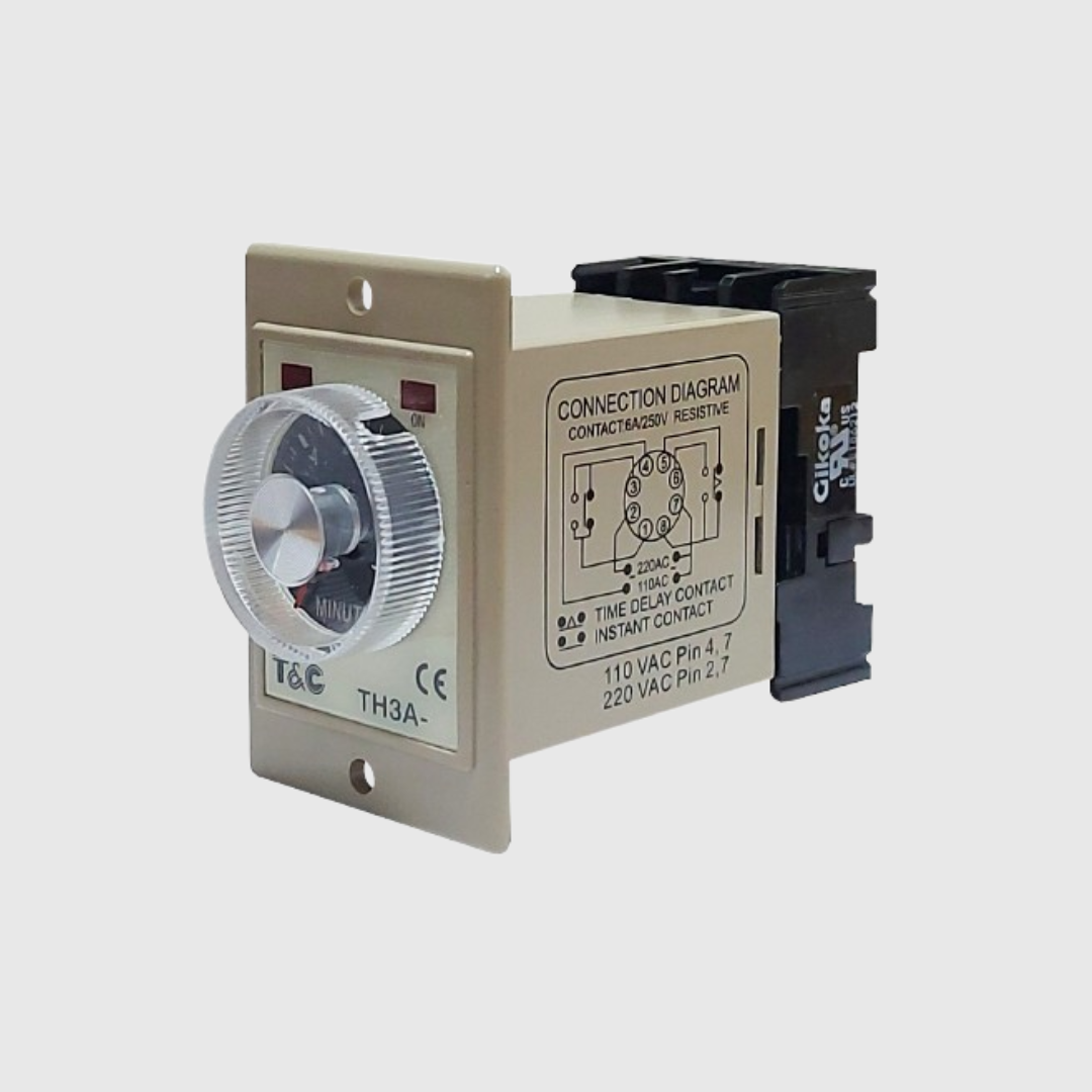 TEMPORIZADOR DE 3 MINUTOS 110-220V CON BASE