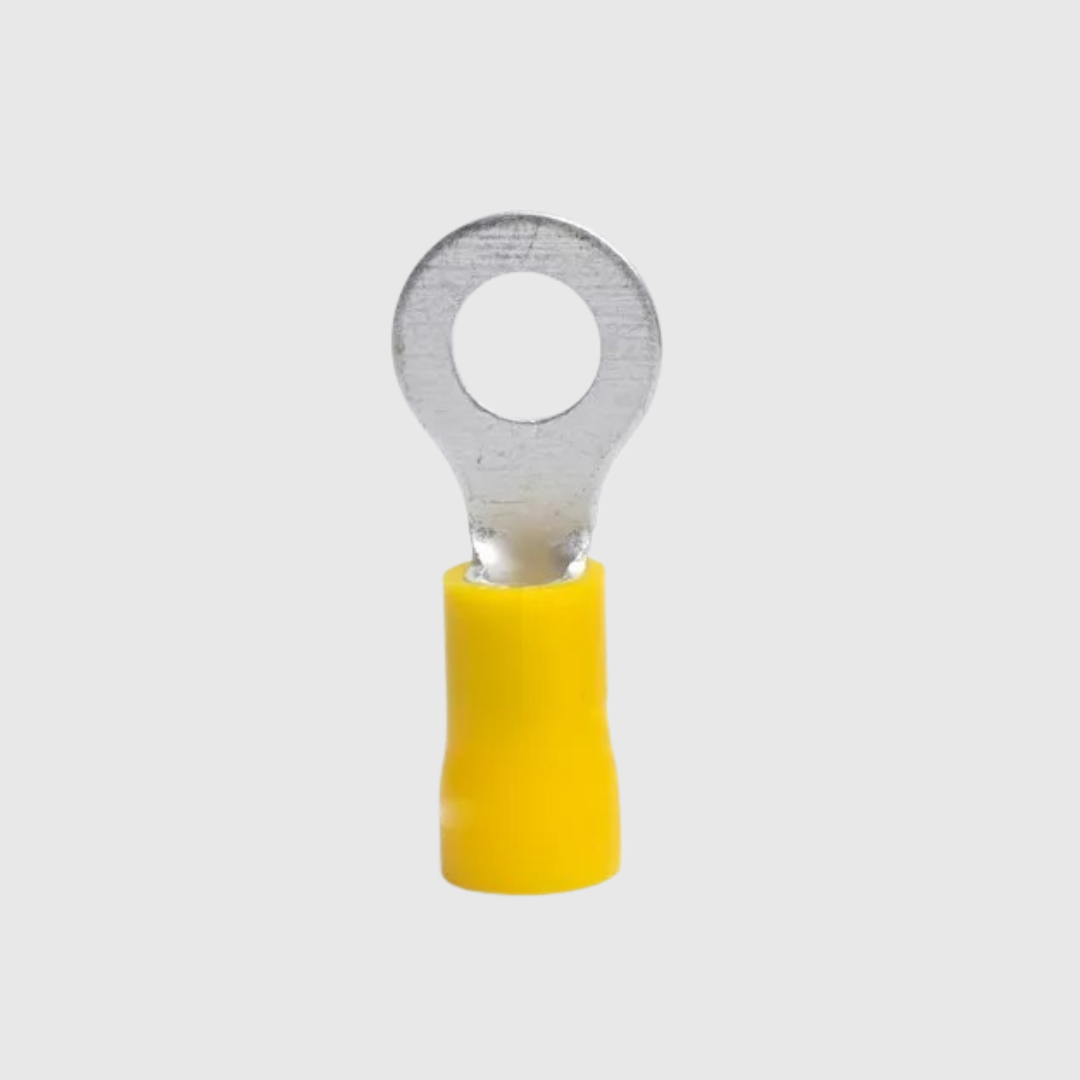 TERMINAL ANILLO AMARILLO OJO 5/16 10-12 AWG