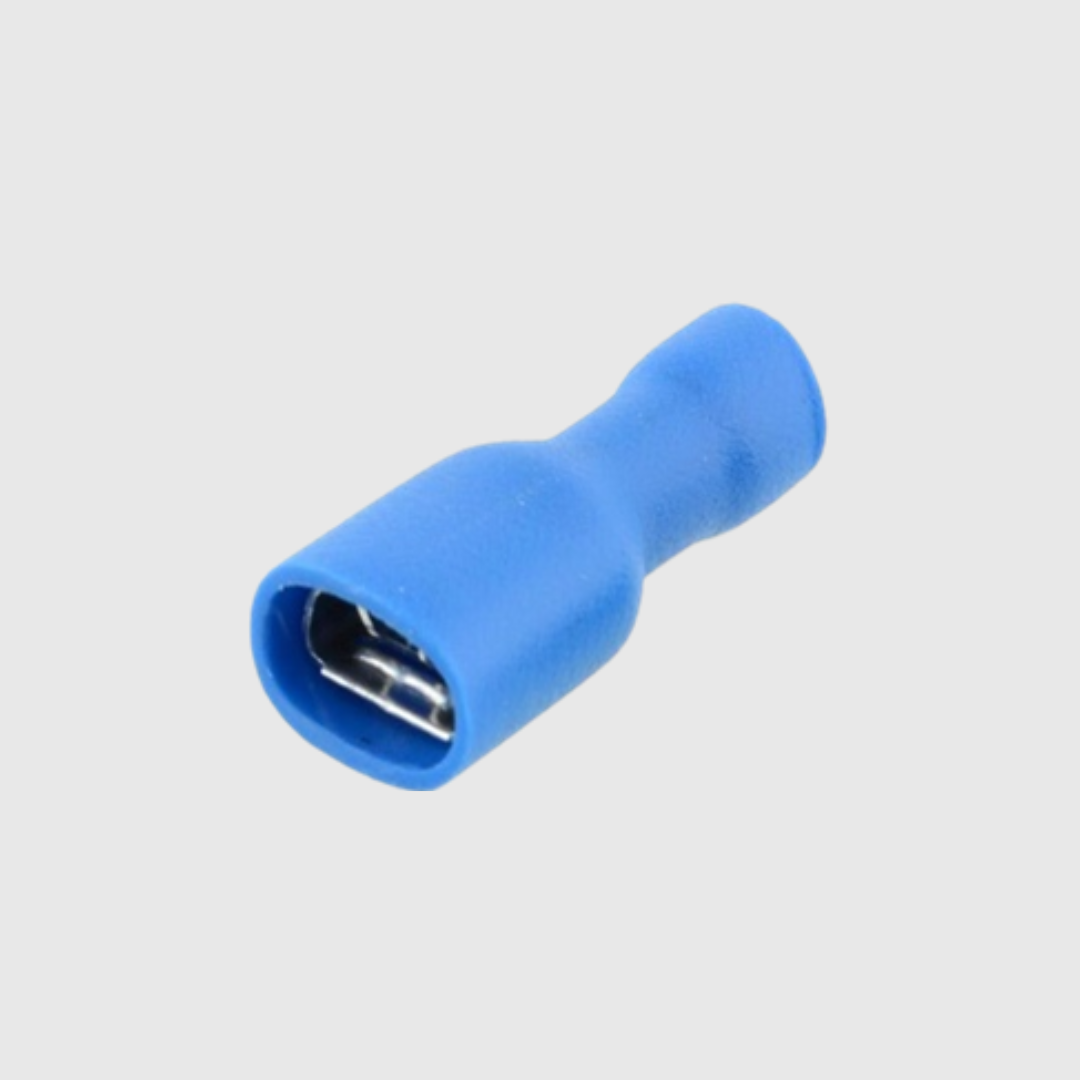 TERMINAL FASTON HEMBRA AISLACION COMPLETA AZUL 14-16 AWG PEQUEÑO
