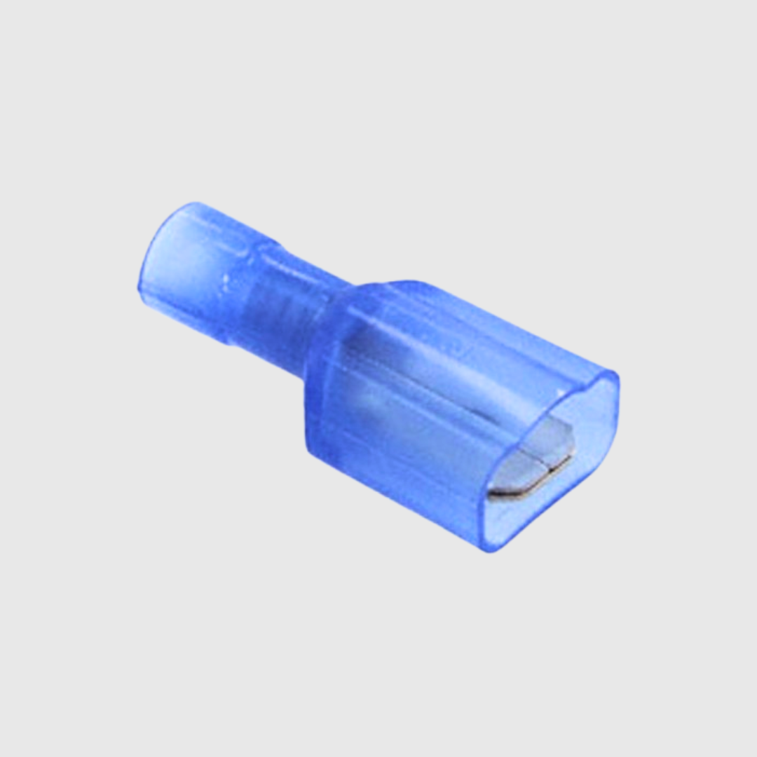 TERMINAL FASTON MACHO AISLACION COMPLETA AZUL 16-14 AWG