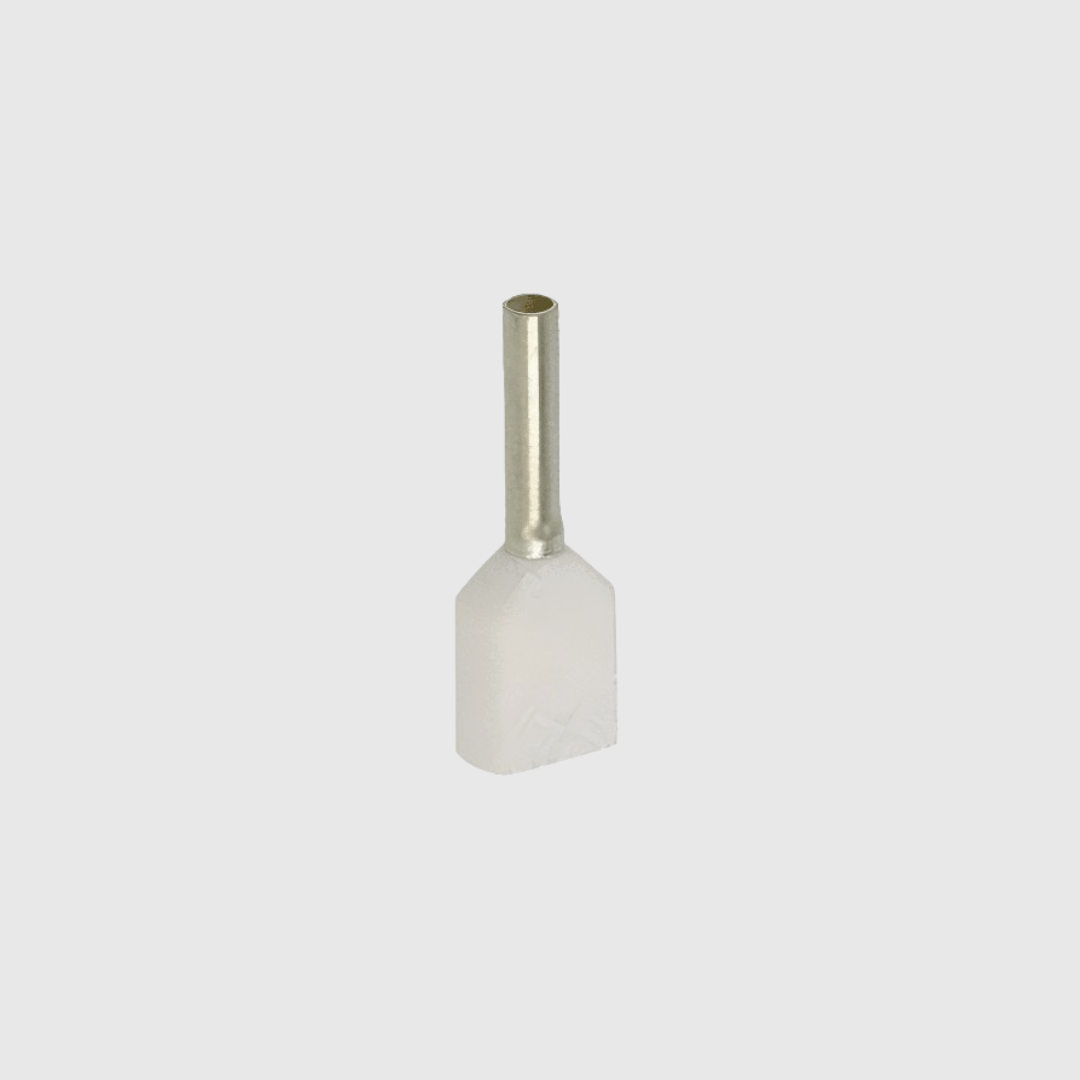 TERMINAL PIN HUECO DOBLE BLANCO 20AWG