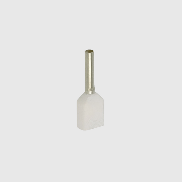 TERMINAL PIN HUECO DOBLE BLANCO 20AWG