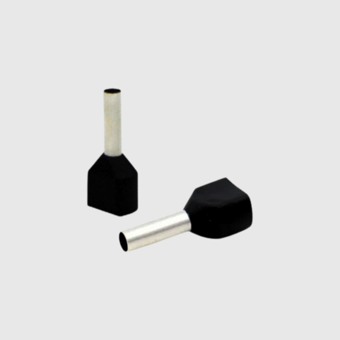 TERMINAL PIN HUECO DOBLE NEGRA 16 AWG