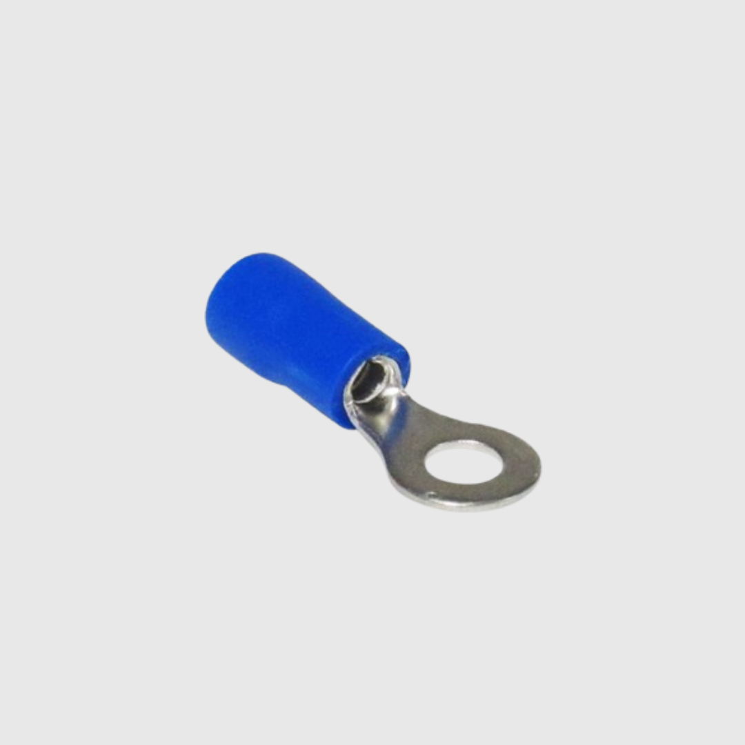 TERMINAL ANILLO AZUL OJO 1/4 14-16 AWG