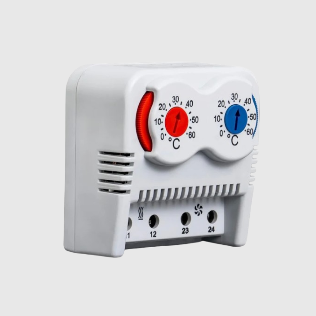 TERMOSTATO PARA TABLERO DOBLE PLASTIM