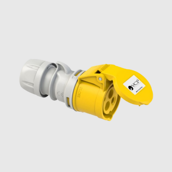 TOMA AERA DE 2P+T 16 AMP 110V AMARILLA