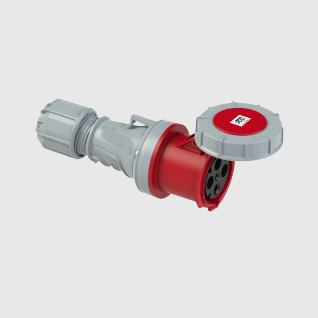 TOMA AEREA  3P+T 440V 63 AMP ROJA VCP IP67