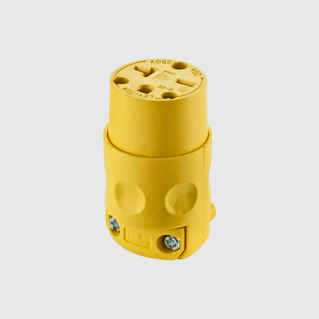 TOMA AEREA DE 20 AMP AMARILLA 250V