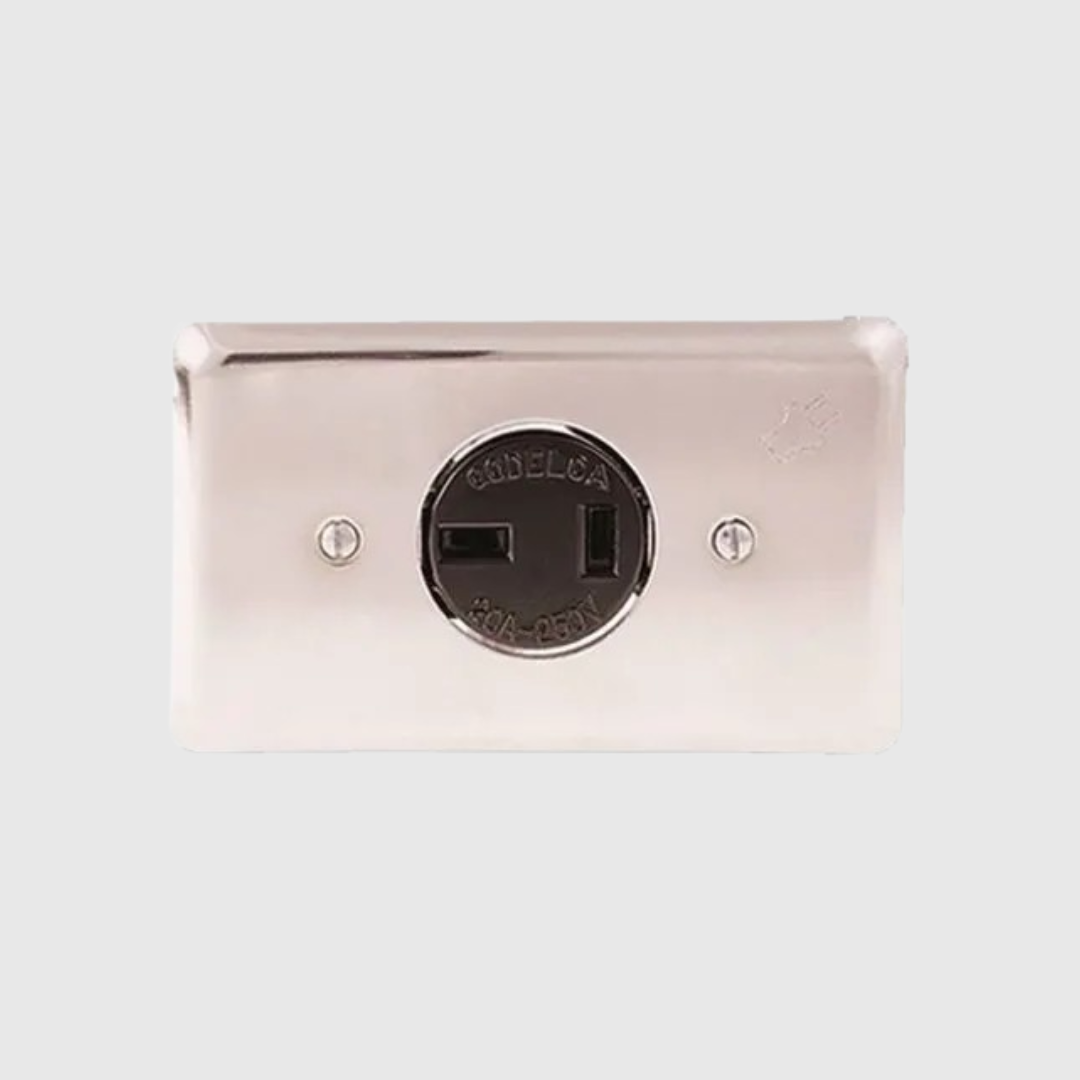 TOMA DE INCRUSTAR BIFASICA DE 20 AMP A 250V CODELCA