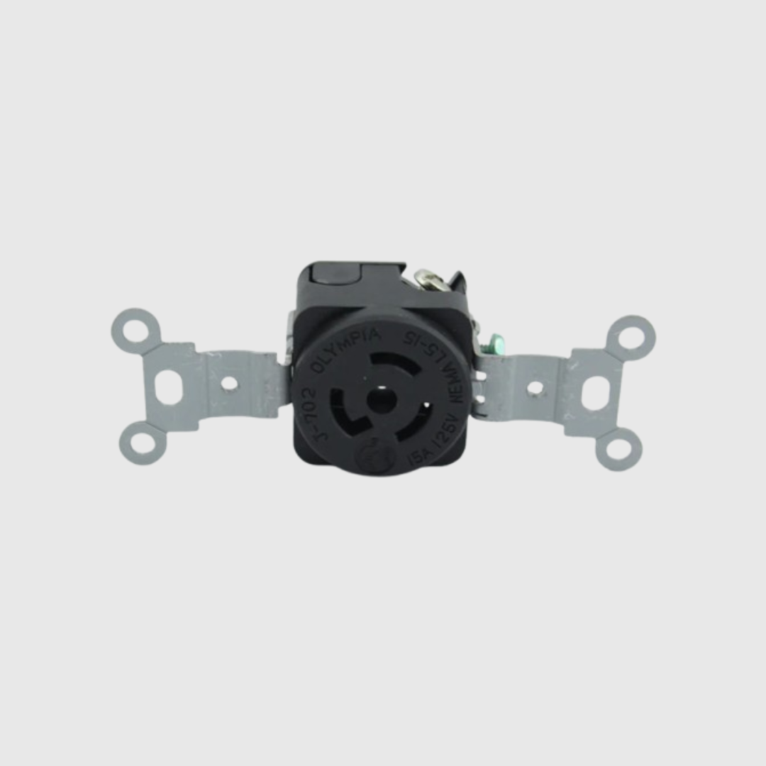 TOMA INCRUSTAR DE SEGURIDAD INDUSTRIAL  15 A 125V 2P+T L5-15R