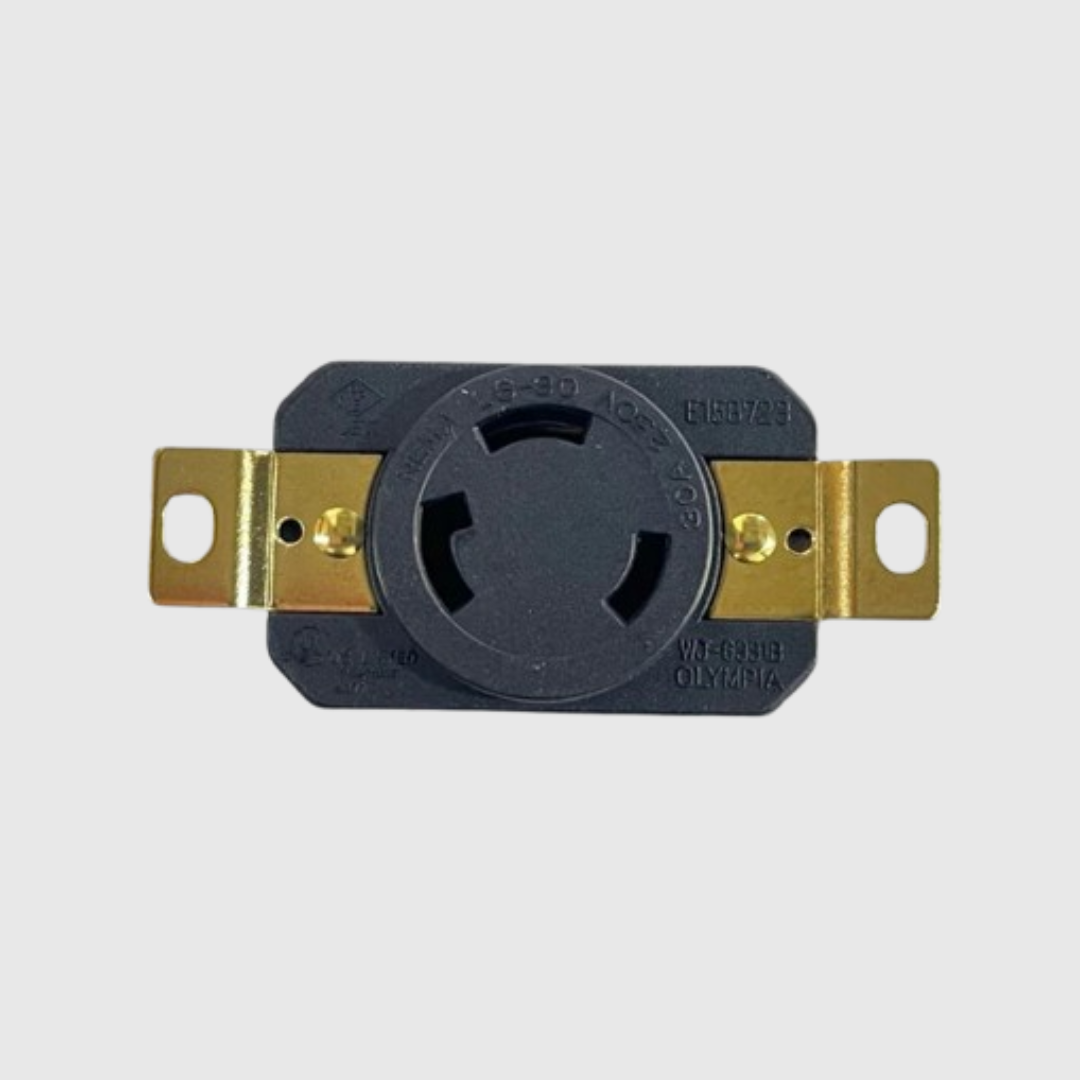 TOMA INCRUSTAR DE SEGURIDAD INDUSTRIAL 30 A 250V 2P+T L6-30R