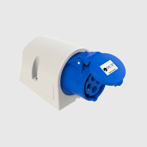 TOMA SOBREPONER 3P+T 220V 32 AMP AZUL VCP IP44