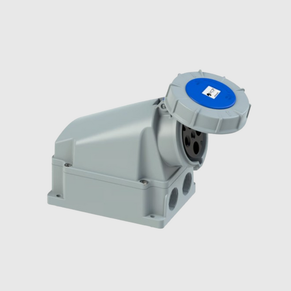 TOMA SOBREPONER 3P+T 220V 63 AMP AZUL VCP IP67