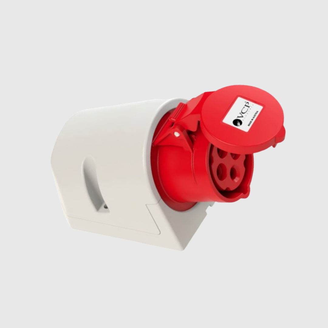 TOMA SOBREPONER 3P+T 440V 32 AMP ROJA VCP  IP44